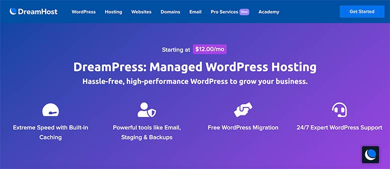 DreamHost zarządzany WordPress - IsItWP - Darmowy wykrywacz motywów WordPress DreamHost Managed WordPress
