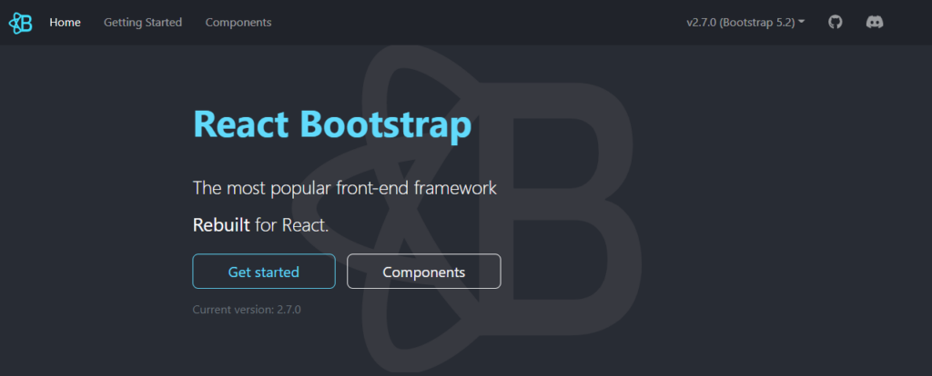 bereaksi bootstrap