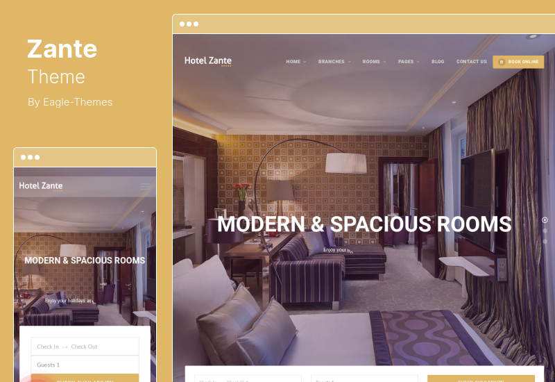 Zante Theme - 酒店预订 WordPress 主题