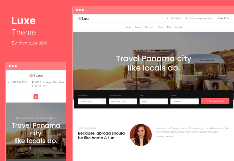 Luxe Theme - 酒店 WordPress 主题