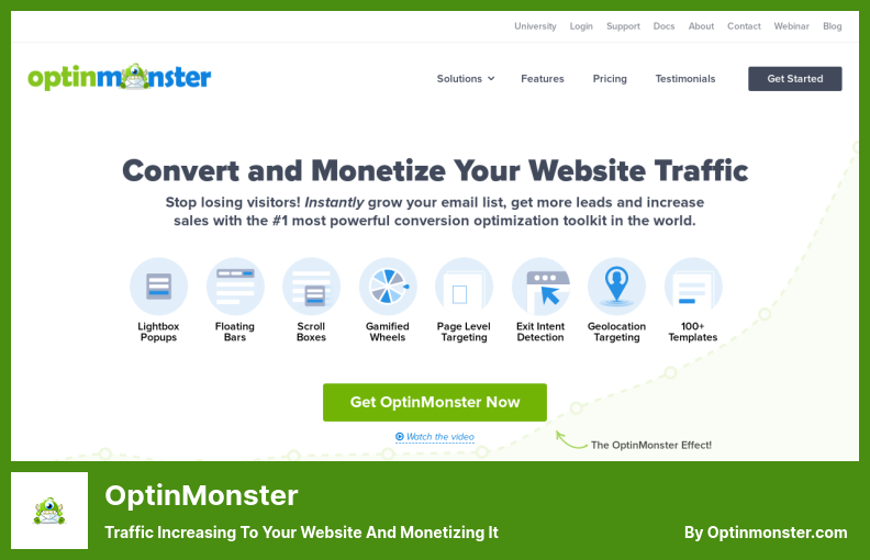 OptinMonster プラグイン - ウェブサイトへのトラフィックを増やして収益化する