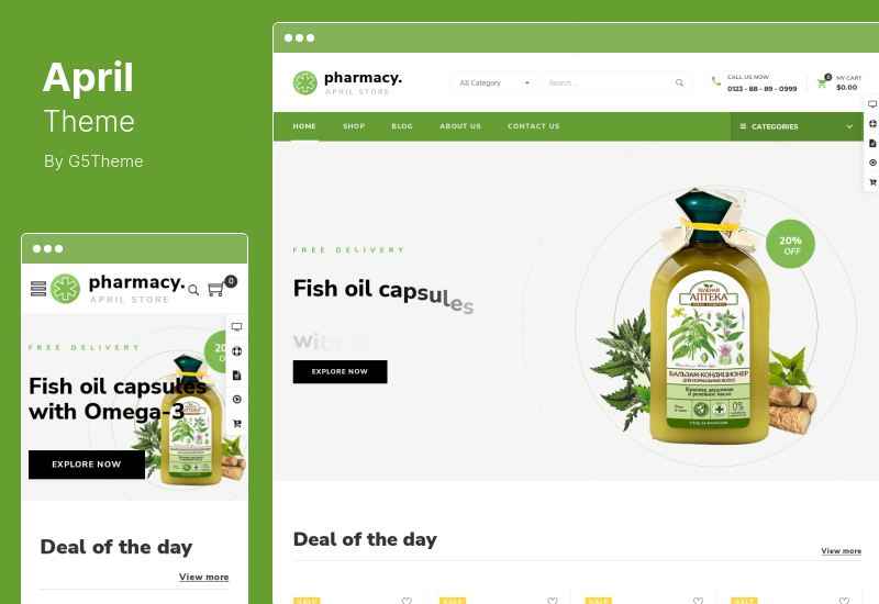 四月主题 - 时尚 WooCommerce WordPress 主题