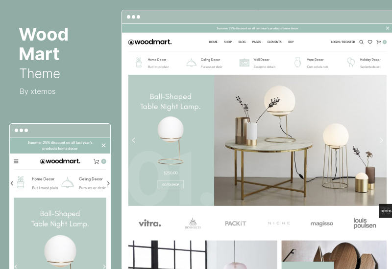 WoodMart 主题 - 多用途 WooCommerce 主题