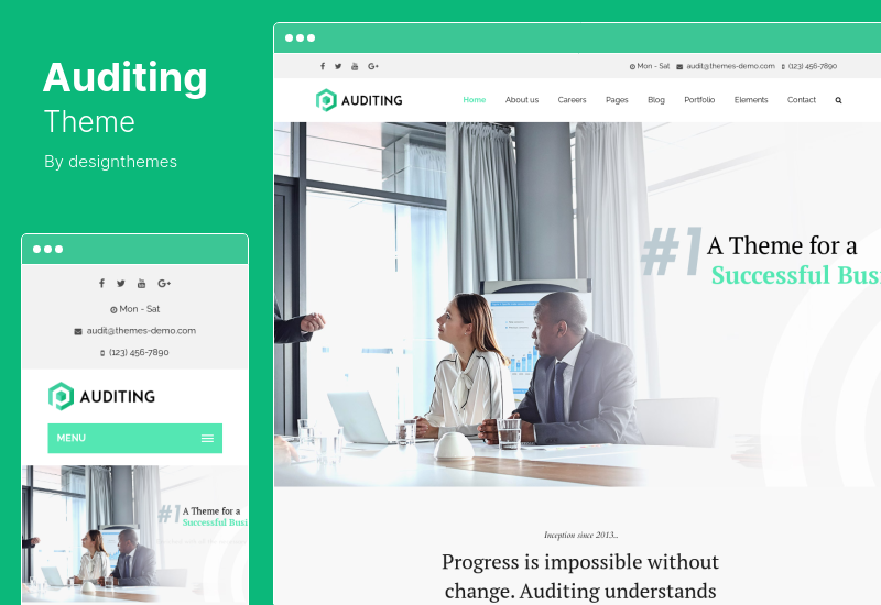 Auditing Theme - Accounting Consultant, Finance WordPress 主題