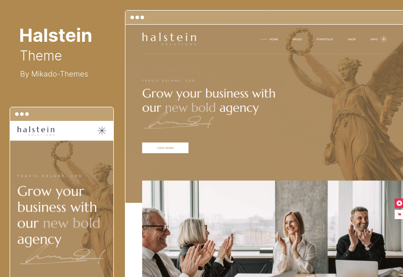 Halstein 主題 - 商務諮詢 WordPress 主題