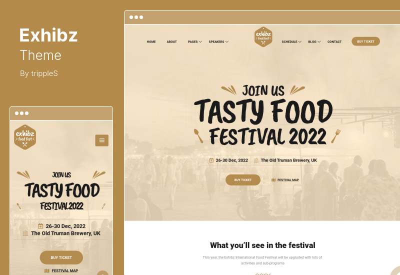 Exhibz 主題 - 活動會議 WordPress 主題