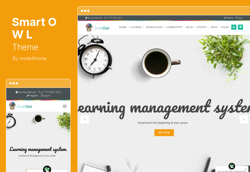SmartOWL テーマ - LMS Education WordPress テーマ