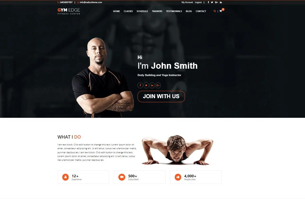 ธีม WordPress เทรนเนอร์ส่วนตัวที่ดีที่สุด 2023: รายชื่อ 5 อันดับแรก 72 gym edge the specialist theme for personal trainers