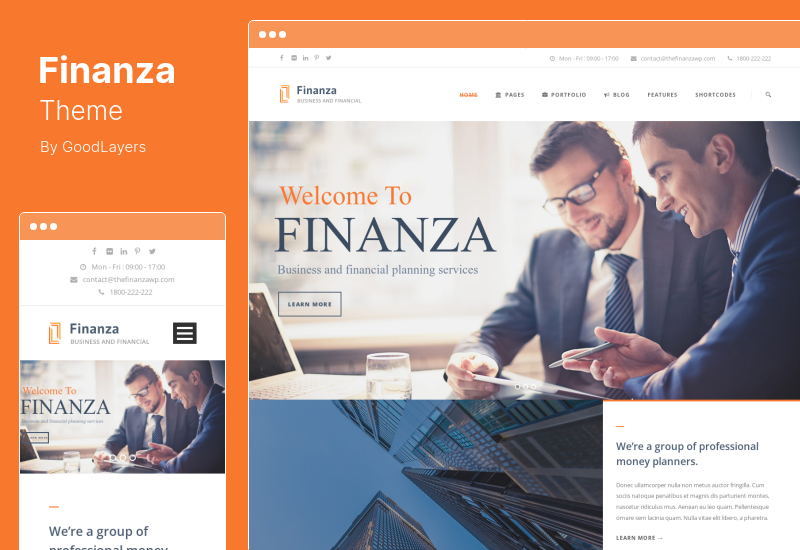 Finanza テーマ - ビジネスと金融の WordPress テーマ
