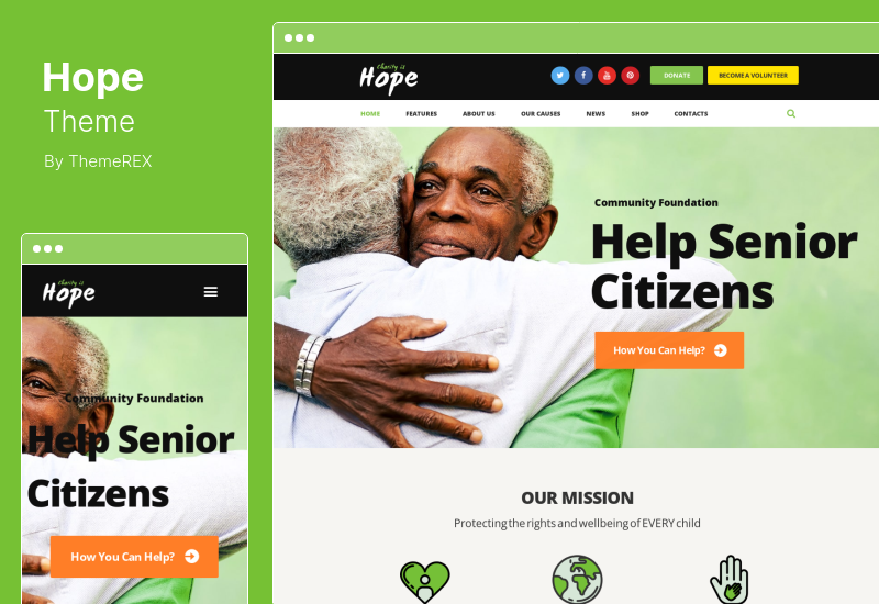 Hope Theme - Nonprofit, Charity Donations WordPress Theme RTL