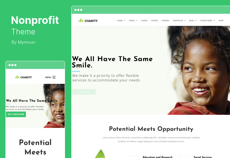 Tema nonprofit - Tema WordPress pentru ONG-uri și organizații de caritate