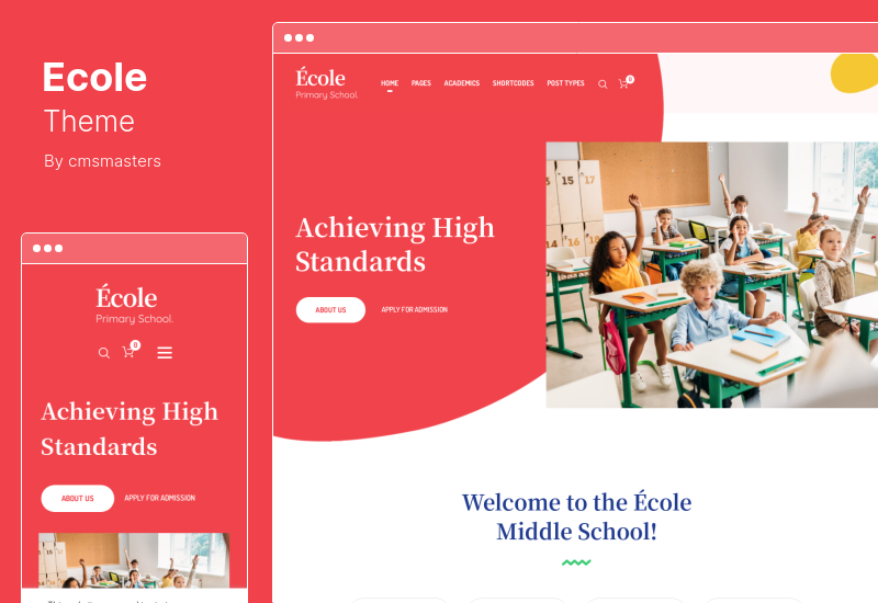 Ecole Theme - Tema WordPress para Educação e Escola