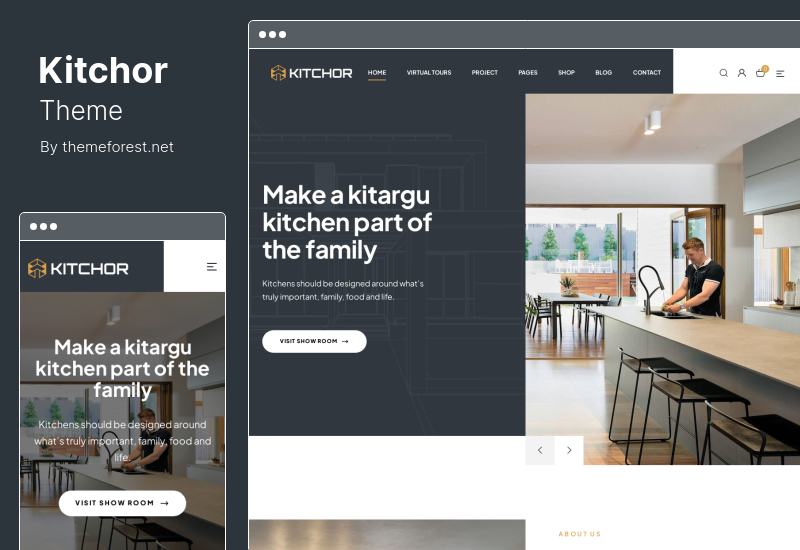 Thème Kitchor - Thème WordPress de design d'intérieur