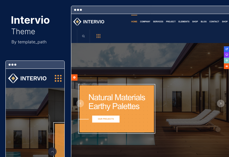 Thème Intervio - Thème WordPress Intérieur et Architecture