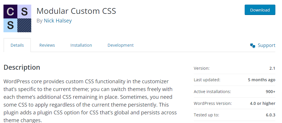CSS Kustom Modular