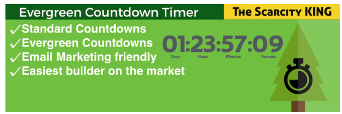 المكون الإضافي Evergreen Countdown Timer Evergreen countdown timer