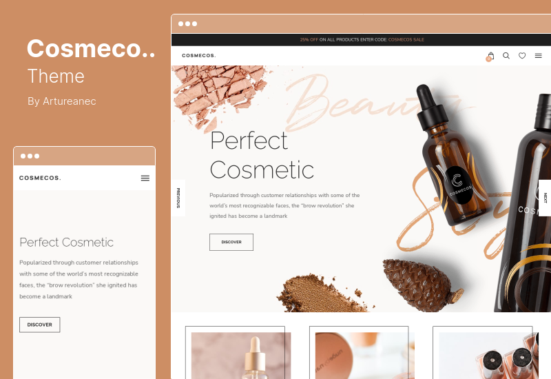 Tema Cosmecos - Tema Kosmetik & Parfum WooCommerce