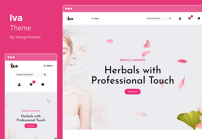 Tema Iva - Tema WordPress Toko Kosmetik Kecantikan