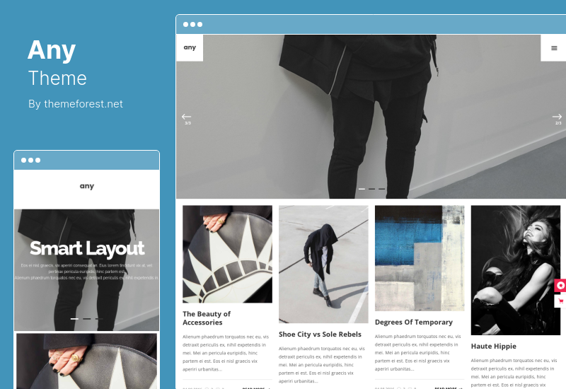 Herhangi Bir Tema - Freelancer Portföyü WordPress Teması