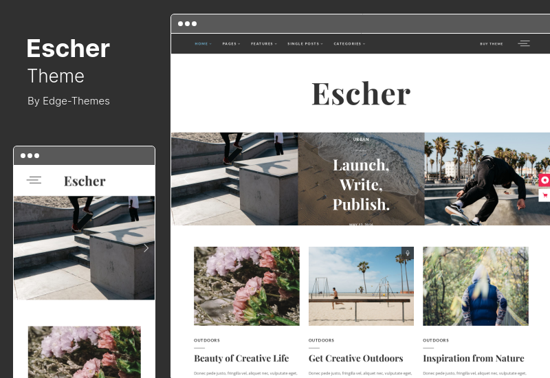 Escher Teması - Blog WordPress Teması