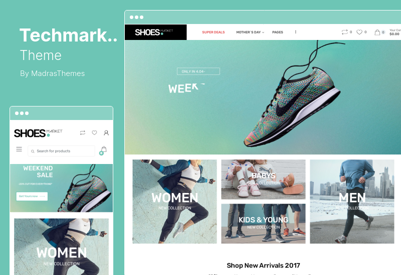 موضوع Techmarket - موضوع WooCommerce لمتجر الإلكترونيات ومتعدد الوسائط