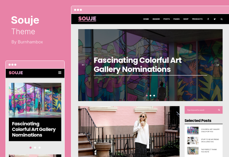 Tema Souje - Tema WordPress per blog personale