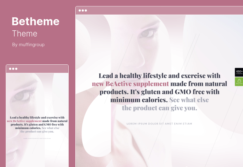 Tema Betheme: tema WordPress e WooCommerce reattivo multiuso