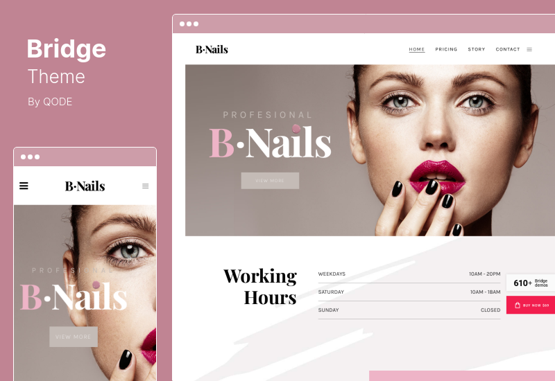 Tema Bridge - Tema WordPress multiuso creativo