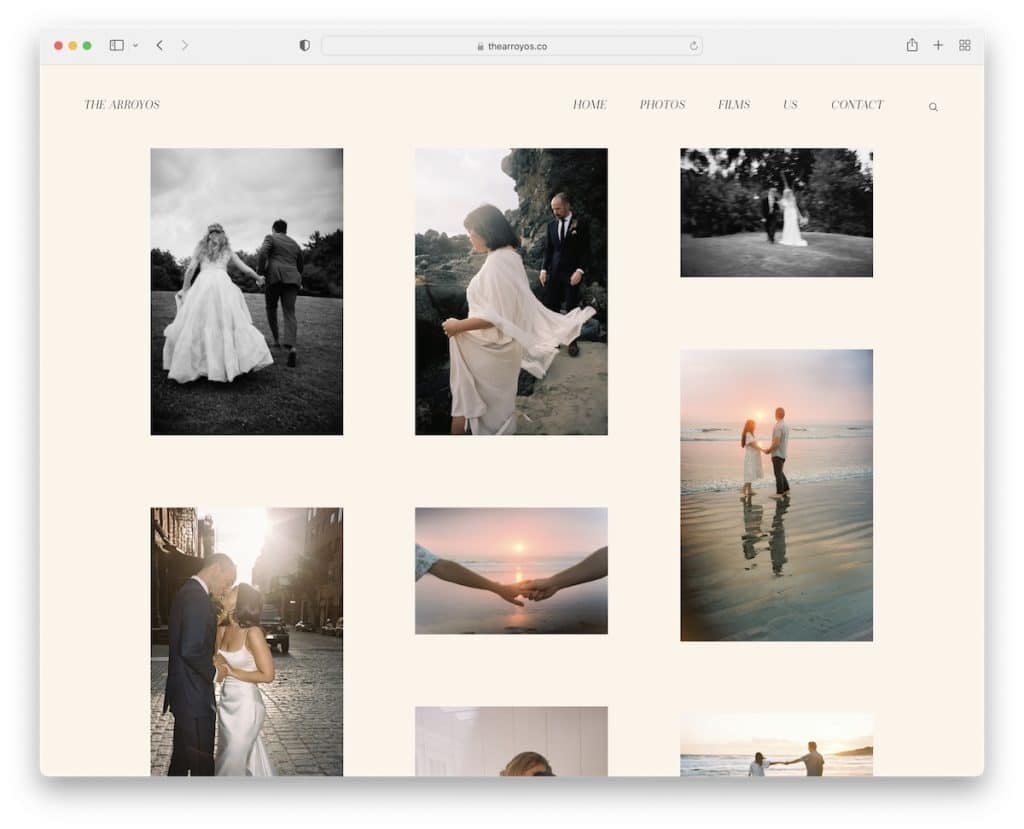 il sito web del matrimonio di arroyos
