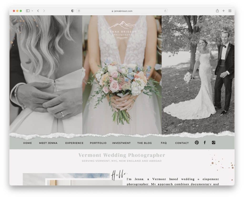 jenna brisson matrimonio sito web