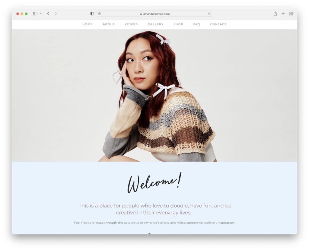 sito web del curriculum di amanda rache lee