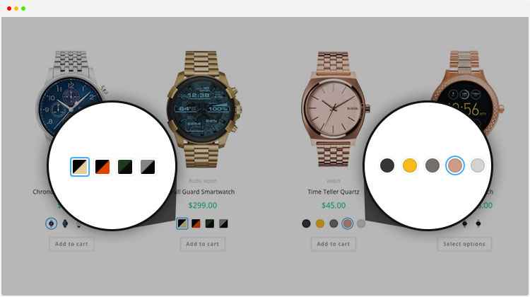 woocommerce 的不同变体形状 different-variation-shapes-for-woocommerce