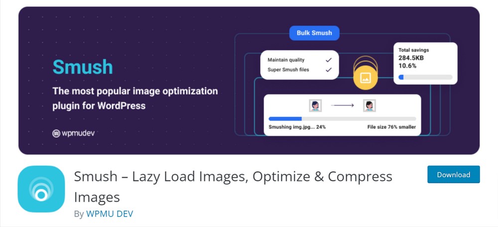 用于 WordPress 的 Smush 图像优化插件