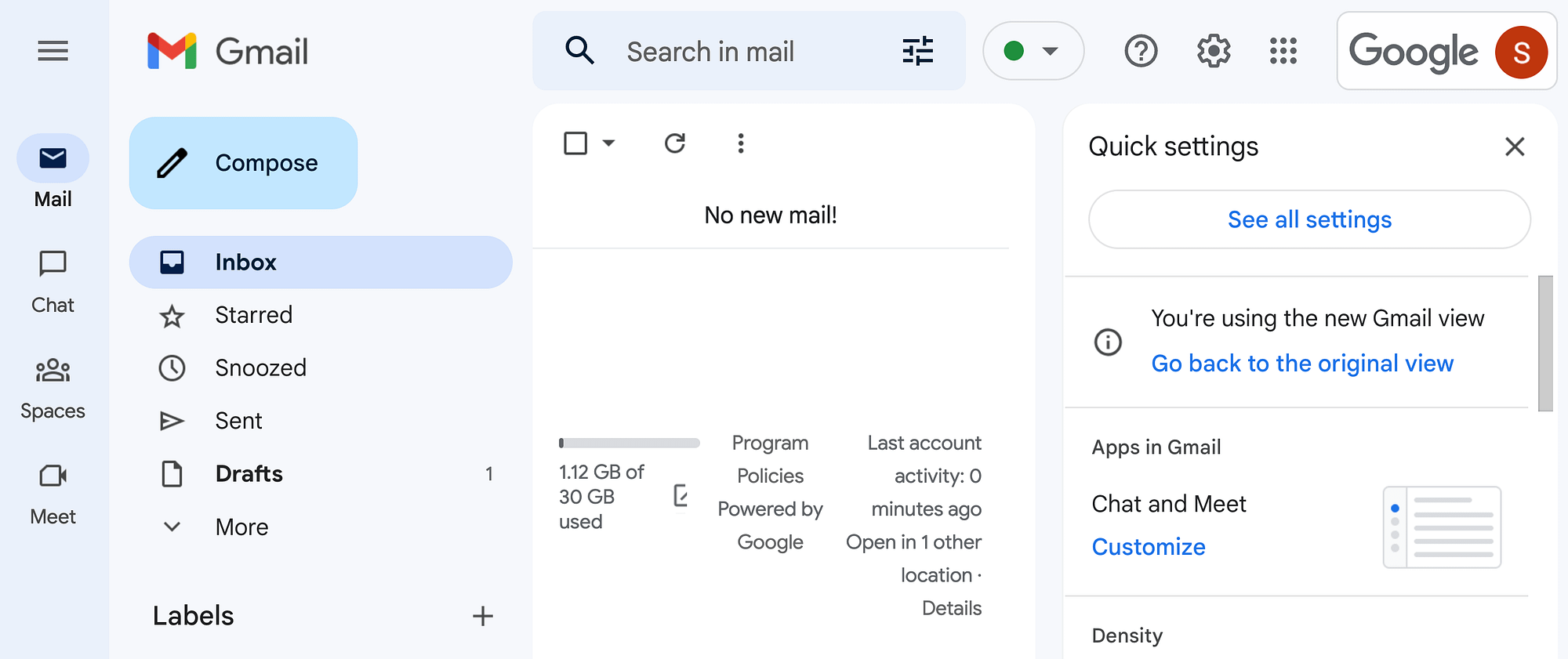 Impostazioni di Gmail