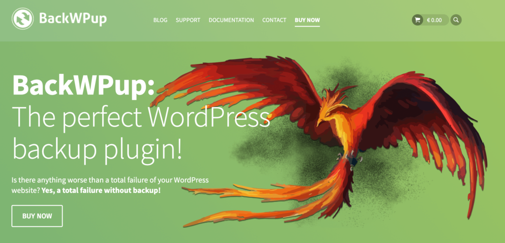 La home page di BackWup.