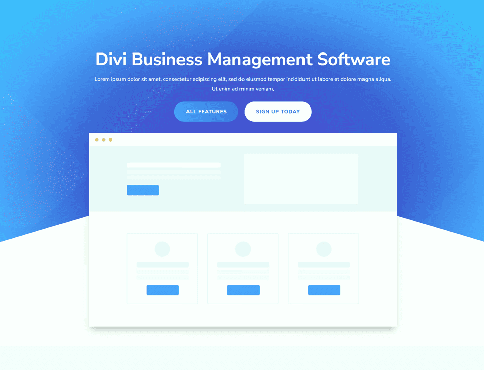 Divi Fullwidth Header Gradient Background Layout 3 التصميم النهائي