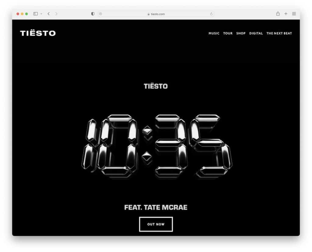 tiesto dj 웹 사이트