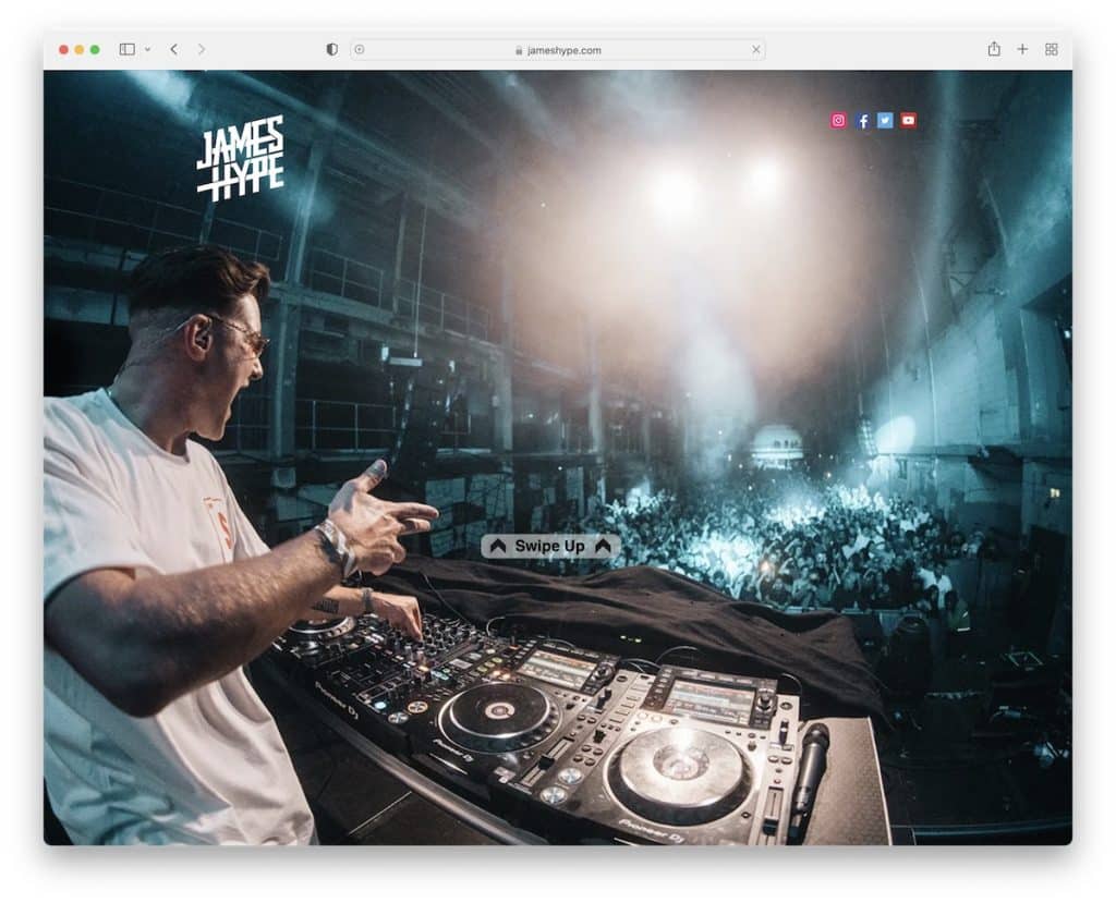 제임스 하이프 DJ 웹사이트