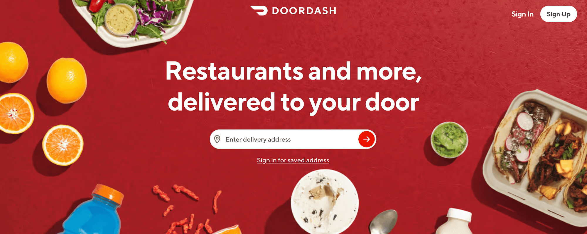 Door Dash melakukan ide promosi Natal