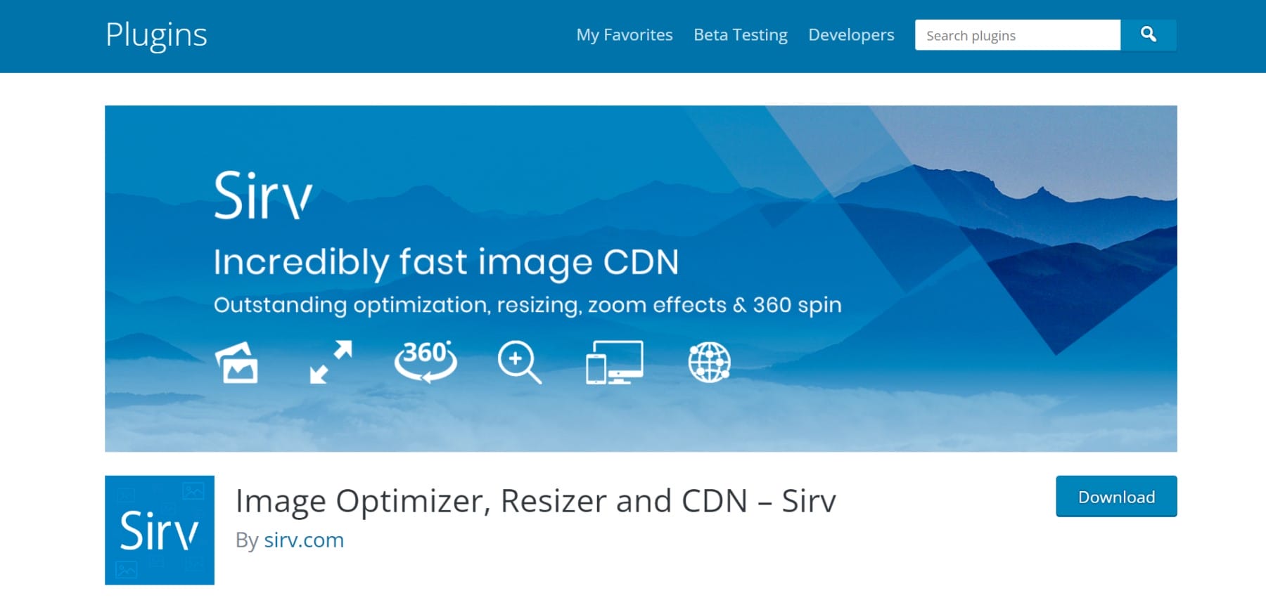 Plug-in Sirv WordPress Image SEO