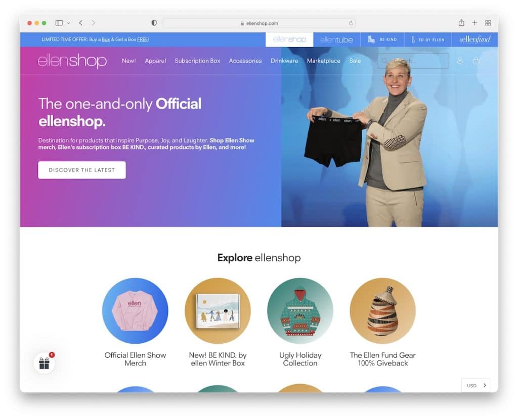 ellenshop dropshipping 웹 사이트 예
