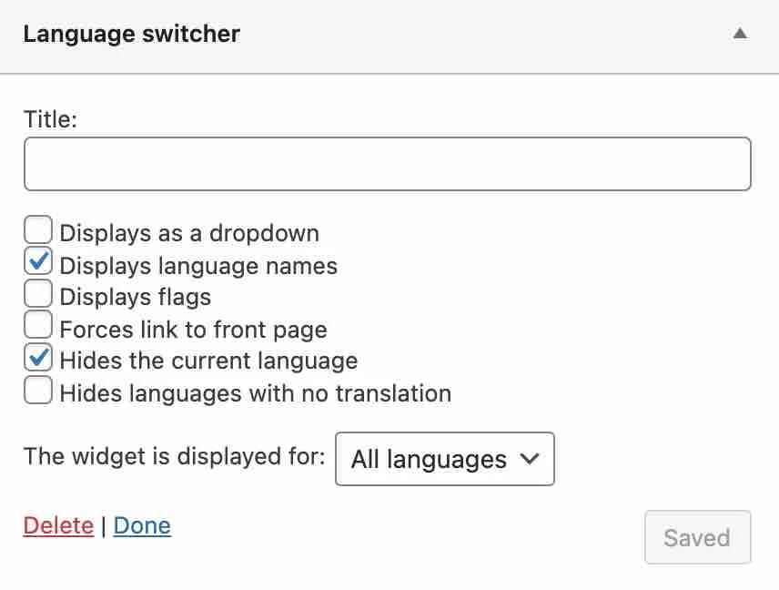 Polylang Eklentisi: Çok Dilli Bir Web Sitesi Oluşturmak İçin 2023'ün En İyi Aracı 86 how to display a language switcher in a widget with plugin polylang