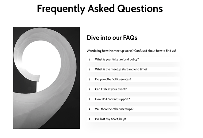 faqpagefaqs - SeedProd FAQ page FAQs example