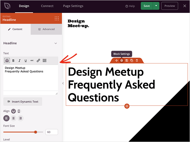 customizeheadline - SeedProd Customize your landing page headline
