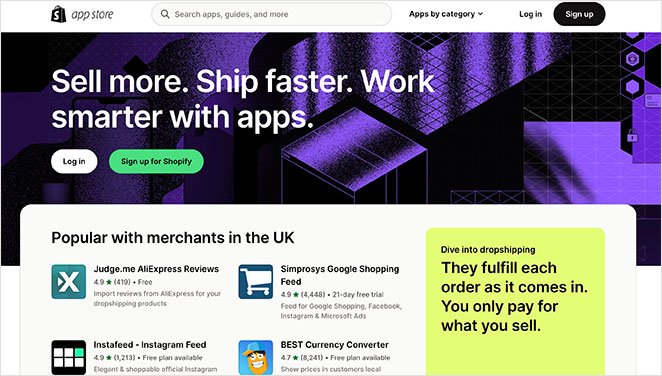 shopifyappstore - SeedProd Shopify app store
