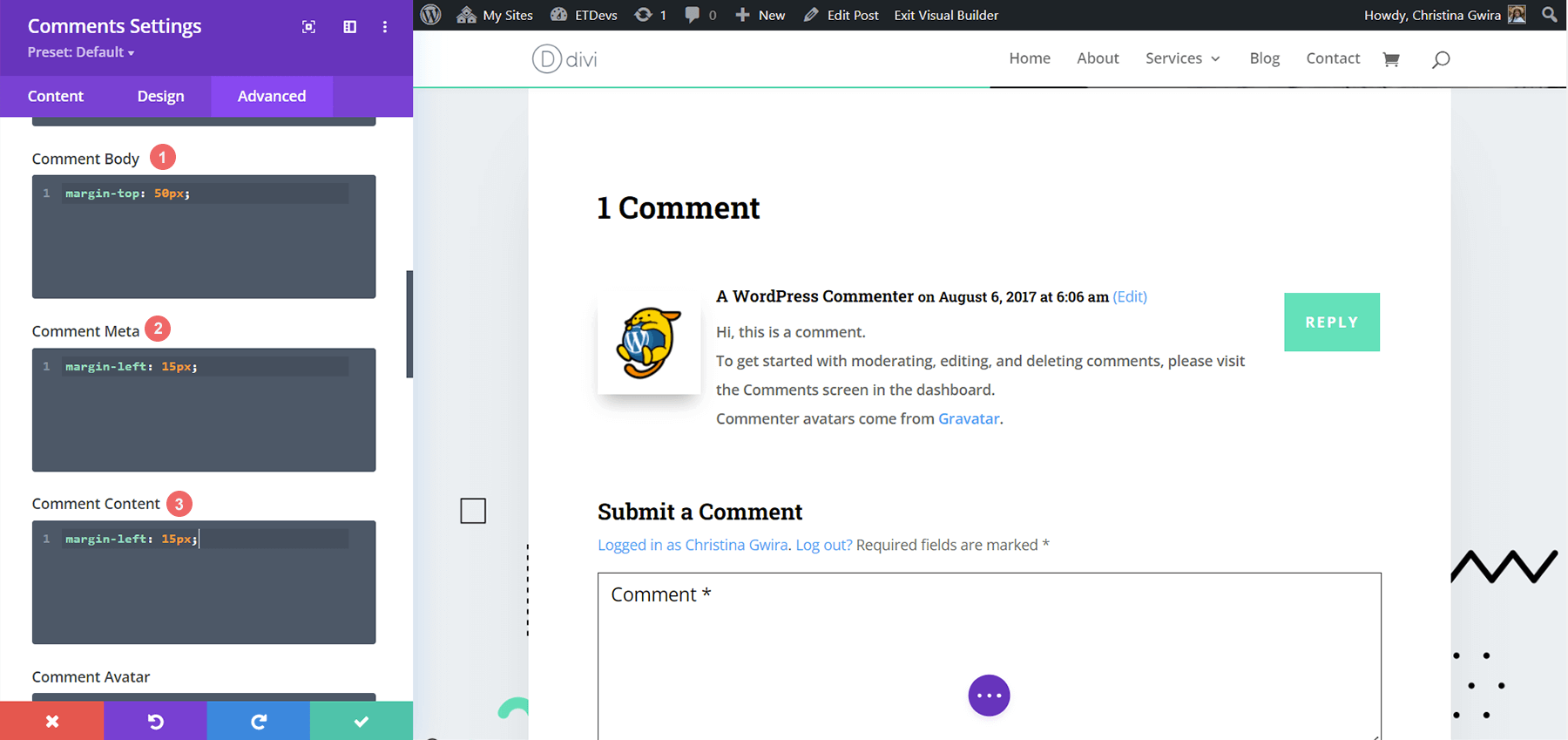 Ripulire l'avatar dei commenti con CSS personalizzati