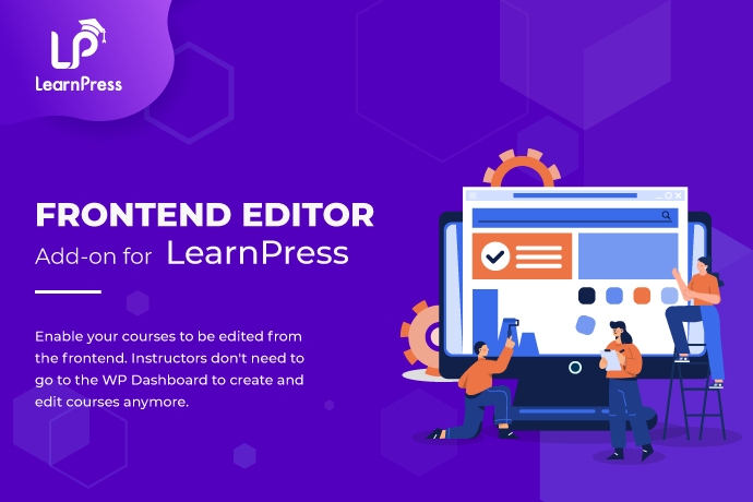 Componenti aggiuntivi LearnPress: raccolte gratuite e premium 99 frontend editor add on for learnpress