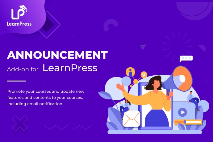 Componenti aggiuntivi LearnPress: raccolte gratuite e premium 97 announcement add on for learnpress