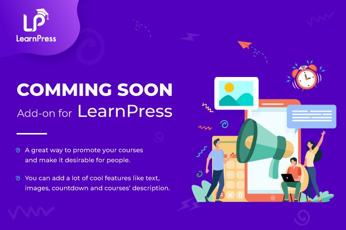Componenti aggiuntivi LearnPress: raccolte gratuite e premium 81 coming soon add on learnpress