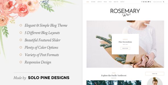 En iyi kişisel blog wordpress temaları rosemary